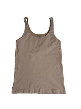 Cassis stretchy tan tank top medium